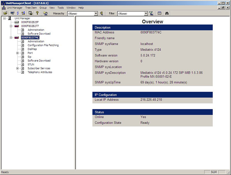 Media5 Management Software for Mediatrix Gateways Media5 Management Software for Mediatrix Gateways