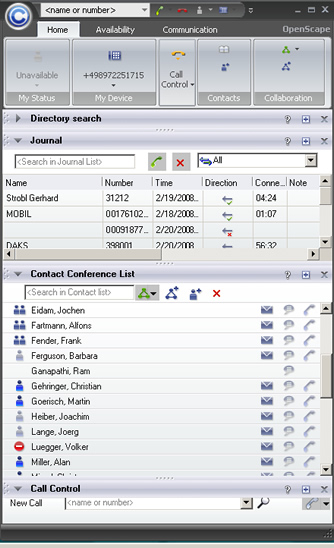 Siemens OpenScape Personal Edition Softclient